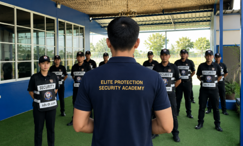 About us - EPSA EPSA's security guards in training.